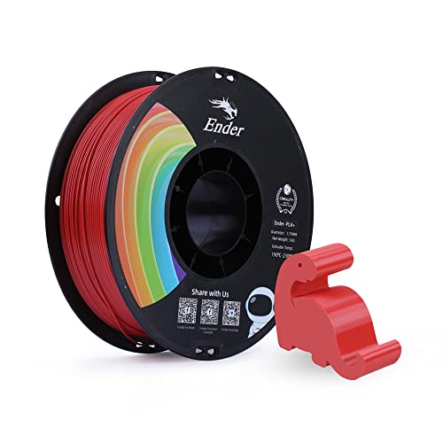 Creality Ender PLA+ Filament für 3D-Drucker, 1,75mm 3D Druck Filament, 1kg Spule, Maßgenauigkeit +/- 0,02mm, passend für die meisten FDM 3D Drucker, Rot von Creality