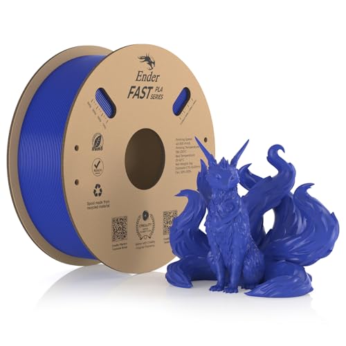 Creality Fast PLA Filament, Blau Filament 1.75mm Fast PLA 1KG, 3D Drucker Filament PLA Maßgenauigkeit +/- 0.03 mm, 3D Druck Materialien für die Meisten 3D Drucker, 2.2lbs/Spool Creality Fast PLA Filament, Blau Filament 1.75mm Fast PLA 1KG, 3D Drucker Filament PLA Maßgenauigkeit +/- 0.03 mm, 3D Druck Materialien für die Meisten 3D Drucker, 2.2lbs/Spool von Creality
