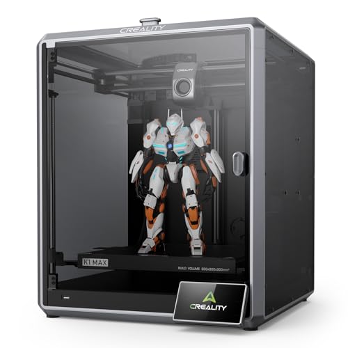 Creality K1 Max Hochgeschwindigkeits 3D Drucker, mit ultrahoher Druckgeschwindigkeit von 600 mm/s, mit AI-Kamera, AI-LIDAR, automatischer freihändiger Nivellierung, Druckbereich von 300 x 300 x 300 mm von Creality