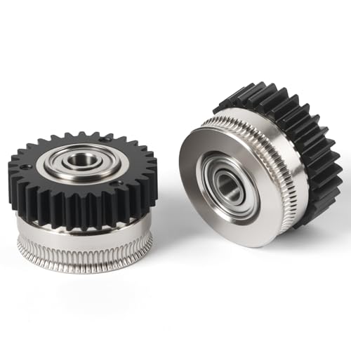Creality K2 Plus-Extrusionsgetriebe-Set, 16 × 16 × 9_2 – Extruderantrieb aus gehärtetem Stahl für Creality K2 Plus, hochpräzise Filamentzufuhr, langlebig und einfach zu installierendes Ersatzteil von Creality