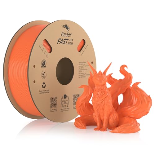Creality Fast PLA Filament, Orange Filament 1.75mm Fast PLA 1KG, 3D Drucker Filament PLA Maßgenauigkeit +/- 0.03 mm, 3D Druck Materialien für die Meisten 3D Drucker, 2.2lbs/Spool Creality Fast PLA Filament, Orange Filament 1.75mm Fast PLA 1KG, 3D Drucker Filament PLA Maßgenauigkeit +/- 0.03 mm, 3D Druck Materialien für die Meisten 3D Drucker, 2.2lbs/Spool von Creality
