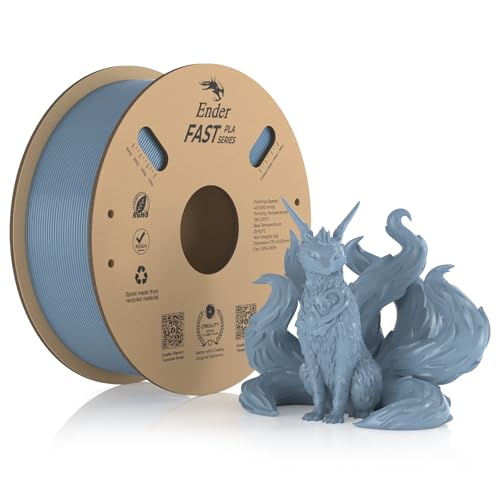 Creality Fast PLA Filament, Hellgrau Filament 1.75mm Fast PLA 1KG, 3D Drucker Filament PLA Maßgenauigkeit +/- 0.03 mm, 3D Druck Materialien für die Meisten 3D Drucker, 2.2lbs/Spool Creality Fast PLA Filament, Hellgrau Filament 1.75mm Fast PLA 1KG, 3D Drucker Filament PLA Maßgenauigkeit +/- 0.03 mm, 3D Druck Materialien für die Meisten 3D Drucker, 2.2lbs/Spool von Creality