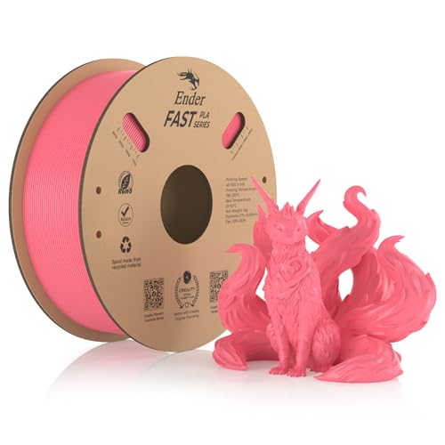 Creality Fast PLA Filament, Rosa Filament 1.75mm Fast PLA 1KG, 3D Drucker Filament PLA Maßgenauigkeit +/- 0.03 mm, 3D Druck Materialien für die Meisten 3D Drucker, 2.2lbs/Spool Creality Fast PLA Filament, Rosa Filament 1.75mm Fast PLA 1KG, 3D Drucker Filament PLA Maßgenauigkeit +/- 0.03 mm, 3D Druck Materialien für die Meisten 3D Drucker, 2.2lbs/Spool von Creality