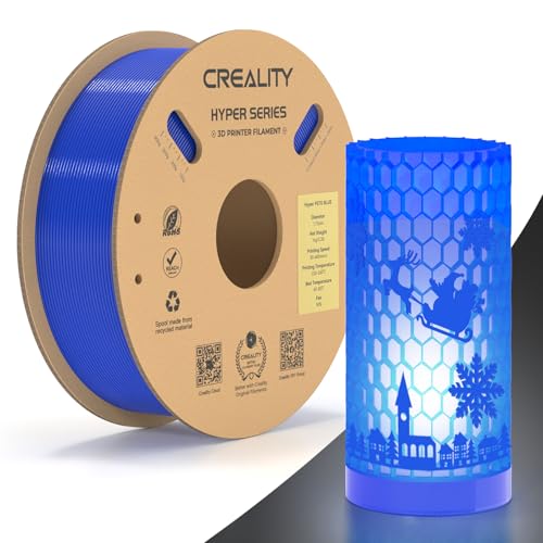 Creality Hyper PETG Filament, Blau Filament 1.75mm Hyper PETG 1KG, 3D Drucker Filament PETG Maßgenauigkeit +/- 0.03mm, 3D Druck Materialien für die Meisten 3D Drucker, 2.2lbs/Spool Creality Hyper PETG Filament, Blau Filament 1.75mm Hyper PETG 1KG, 3D Drucker Filament PETG Maßgenauigkeit +/- 0.03mm, 3D Druck Materialien für die Meisten 3D Drucker, 2.2lbs/Spool von Creality
