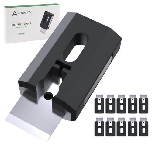 Creality Official K2 Plus Filament Cutter 10PCS, schnelles Abschneiden, hohe Haltbarkeit, schneller Ersatz Filament Cutter Modul für K2 Plus 3D Drucker von Creality