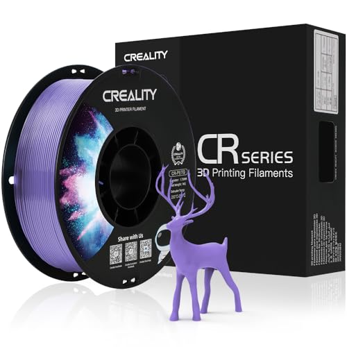 Creality Official PETG Filament Lila, 3D Drucker Filament 1.75mm No-Tangling, starke Bindung und Überhang Leistung Maßgenauigkeit +/-0.03mm, 2.2lbs/Spool von Creality