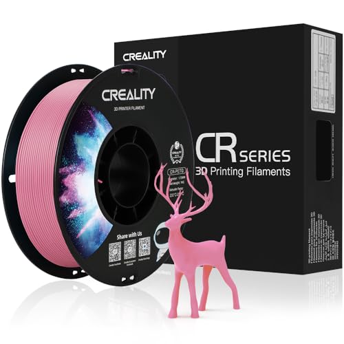 Creality Official PETG Filament Rosa, 3D Drucker Filament 1.75mm No-Tangling, starke Bindung und Überhang Leistung Maßgenauigkeit +/-0.03mm, 2.2lbs/Spool von Creality