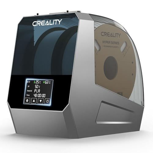 Creality Offizielle Space PI Filament Trockner Plus, 2 Rollen 3D Drucker Filament trocknerbox mit 360° Heißluftheizung, Dehydrator für PLA ABS PETG TPU 1.75/2.85mm von Creality