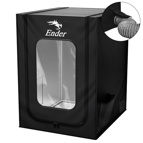 Creality Offizielles 3D-Drucker-Gehäuse mit Lüfterschnittstelle, feuerfest, staubdicht, konstante Temperatur, Schutzhülle, 550 x 650 x 750 mm, für Ender 3S1/Ender 3S1 Pro/Ender 3V3 KE/Ender 3 von Creality