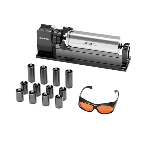 Creality Offizielles A1 Laser Rotationswalze, Laser Rotary Roller 3 in 1 Multifunktions Gravur Zubehör für Falcon A1, Backenfutter Rotary zum Gravieren zylindrischer Objekte, Ring Creality Offizielles A1 Laser Rotationswalze, Laser Rotary Roller 3 in 1 Multifunktions Gravur Zubehör für Falcon A1, Backenfutter Rotary zum Gravieren zylindrischer Objekte, Ring von Creality