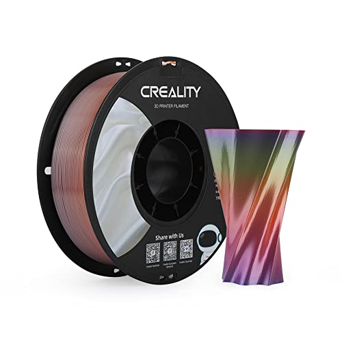 Creality CR Silk 3D-Drucker-Filament, Seidenglänzende 3D-Druck-PLA-Filament 1,75 mm/1 kg, Kompatibel mit den Meisten FDM-Druckern, Irisierend von Creality