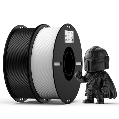 Creality PLA Filament 2kg Schwarz und Weiß PLA:1,75 mm für 3D Druck, Verwicklungsfreie, Starke Haftung und Überstand Genauigkeit Von +/- 0,02 mm Creality PLA Filament 2kg Schwarz und Weiß PLA:1,75 mm für 3D Druck, Verwicklungsfreie, Starke Haftung und Überstand Genauigkeit Von +/- 0,02 mm von Creality