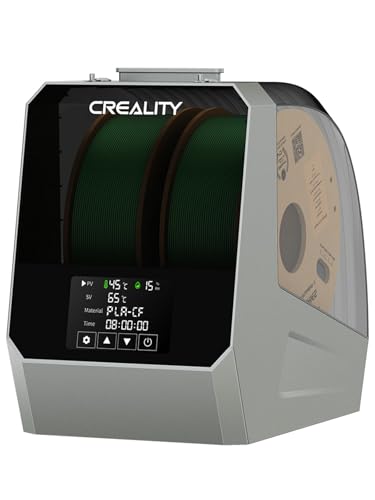 Creality Space PI Plus Filamenttrockner – Kapazität für 2 Rollen, 48-Stunden-Timer, 3,7-Zoll-Touchscreen, PTC-Heizung und 360°-Heißluftzirkulation für 1.75/2.85mm PLA PETG ABS TPU Nylon von Creality