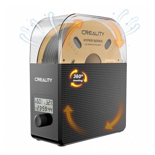 Creality Offizielle Filamenttrockner-Box, 3D-Drucker, 360 °-Rundumheizung, staub- und feuchtigkeitsbeständiger Entfeuchter, für 1,75 mm, 2,85 mm PLA-PETG, ABS, TPU-Filament von Creality