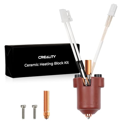 Creality Offizielles Ender 3 V3 KE Hotend, Ender 3 V3 KE Keramik-Heizblock-Kit mit bimetallischer Materialdüse 0,4 mm * 2, Upgrade-Hotend-Kit 300 ℃ Hochtemperatur 500 mm/s Hochgeschwindigkeit von Creality