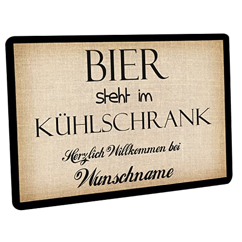 Fußmatte personalisiert - robuste, rutschfeste Fussmatte für Außen & Innen - waschbare Schmutzfangmatte - Fußabtreter Türmatte für aussen & an der Haustür - 60x40cm - Bier steht im Kühlschrank Fußmatte personalisiert - robuste, rutschfeste Fussmatte für Außen & Innen - waschbare Schmutzfangmatte - Fußabtreter Türmatte für aussen & an der Haustür - 60x40cm - Bier steht im Kühlschrank von Crealuxe