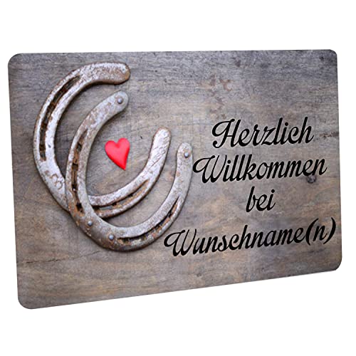 Crealuxe Fußmatte personalisiert - robuste, rutschfeste Fussmatte für Außen & Innen - waschbare Schmutzfangmatte - Fußabtreter Türmatte für aussen & an der Haustür - 60x40cm - Hufeisen Crealuxe Fußmatte personalisiert - robuste, rutschfeste Fussmatte für Außen & Innen - waschbare Schmutzfangmatte - Fußabtreter Türmatte für aussen & an der Haustür - 60x40cm - Hufeisen von Crealuxe