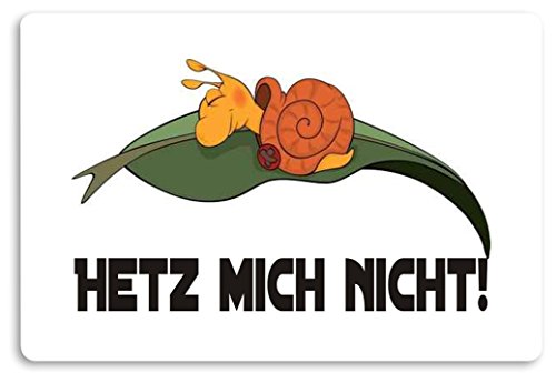 Crealuxe Fussmatte Hetz Mich Nicht - Fussmatte Bedruckt Türmatte Innenmatte Schmutzmatte lustige Motivfussmatte von Crealuxe