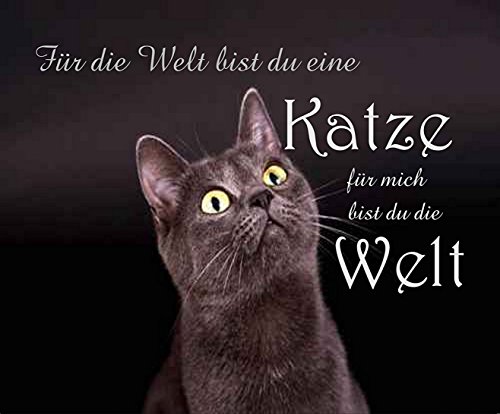 Mousepad/Mauspad " Für die Welt bist du eine Katze " Mousepad - lustige mousepads - Geschenkartikel - Computerzubehör von Crealuxe