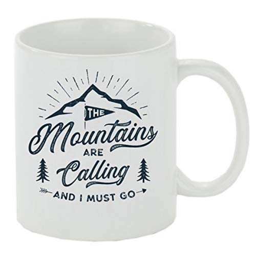 Kaffeebecher " Mountains are calling " Kaffeetasse mit Motiv, Tasse mit Druck, auch individuell mit Spruch, Foto, Wunschtext, Wunschname von Crealuxe