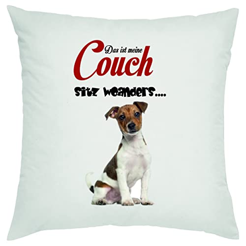 Kissen Jack Russell - Das ist Meine Couch , Sitz woanders ..... . Zierkissen, Sofakissen, bedrucktes Kissen, Baumwollkissen von Crealuxe