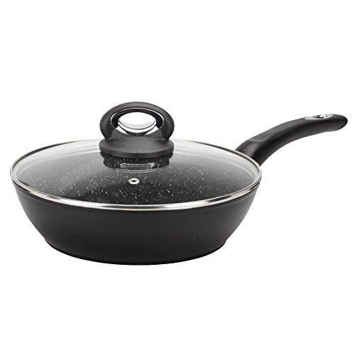 Crealys GRANITY Induktions-Schmorpfanne, Aluminium, schwarz, 9,5 x 25,5 x 43 cm von Crealys