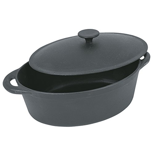 Crealys Tradifonte 501509 Bräter, oval, 4 l (501509), Schwarz von Crealys