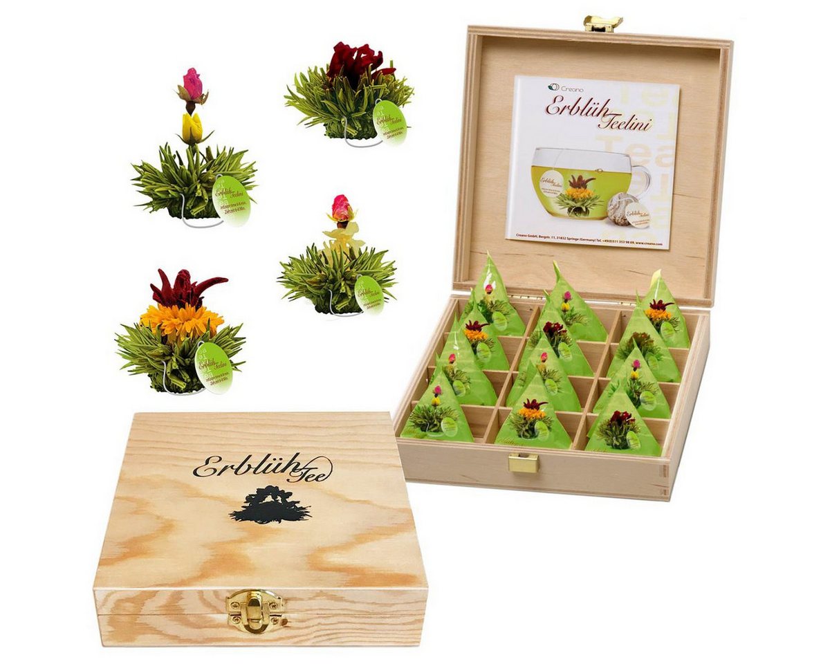 Creano Teebox Creano Teelini Teeblumen 12 ErblühTeelini Teekiste aus Holz Geschenk Creano Teebox Creano Teelini Teeblumen 12 ErblühTeelini Teekiste aus Holz Geschenk von Creano