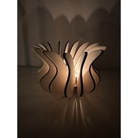 Design Teelichthalter | Offene Blütte Holz Weihnachten von CreatX2023