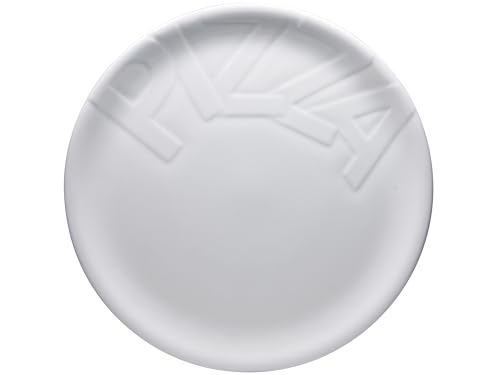 Creatable, 16581, Serie GOURMET, 4-teiliges Geschirrset für 4 Personen, Pizzateller aus Porzellan, spülmaschinen- und mikrowellengeeignet, Made in Europe von Creatable