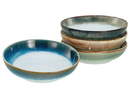 CreaTable, 17547, Serie Cascade, 4-teiliges Geschirrset, Poke Bowl Set aus Steinzeug, spülmaschinen- und mikrowellengeeignet, Qualitätsproduktion von Creatable