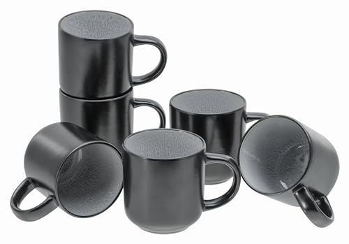 CreaTable, 21522, Serie Nordic Fjord, 6-teiliges Geschirrset, Kaffeebecher Set aus Steinzeug, spülmaschinen- und mikrowellengeeignet, Qualitätsproduktion von Creatable