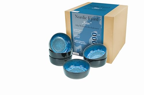 CreaTable, 21553, Serie Nordic Fjord, 6-teiliges Geschirrset, Müslischalen Set aus Steinzeug, spülmaschinen- und mikrowellengeeignet, Qualitätsproduktion CreaTable, 21553, Serie Nordic Fjord, 6-teiliges Geschirrset, Müslischalen Set aus Steinzeug, spülmaschinen- und mikrowellengeeignet, Qualitätsproduktion von Creatable