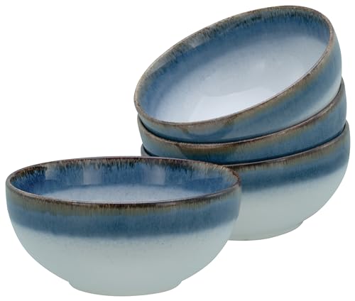 CreaTable, 21684, Serie Cascade, 4-teiliges Geschirrset, Buddha Bowl Set aus Steinzeug, spülmaschinen- und mikrowellengeeignet, Qualitätsproduktion von Creatable