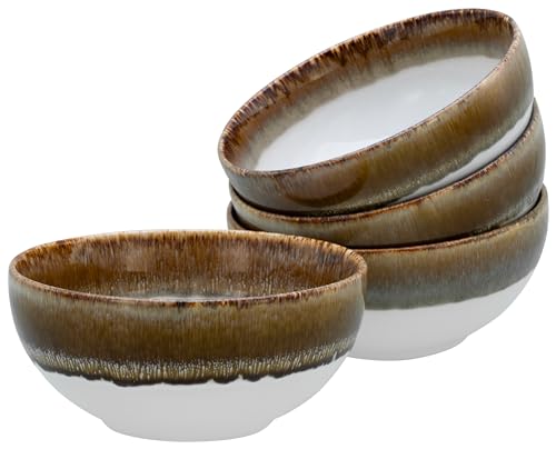 CreaTable, 21687, Serie Cascade, 4-teiliges Geschirrset, Buddha Bowl Set aus Steinzeug, spülmaschinen- und mikrowellengeeignet, Qualitätsproduktion von Creatable