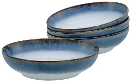 CreaTable, 21688, Serie Cascade, 4-teiliges Geschirrset, Poke Bowl Set aus Steinzeug, spülmaschinen- und mikrowellengeeignet, Qualitätsproduktion von Creatable