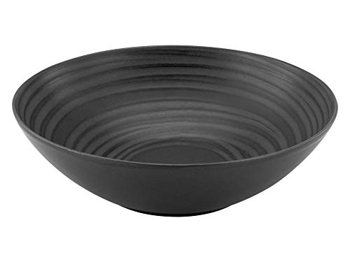 CreaTable, 33004, Serie LAVA STONE, 2-teiliges Geschirrset, Salatschüssel aus Steinzeug, spülmaschinen- und mikrowellengeeignet, Made in Portugal von Creatable