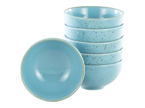 Creatable 11,5 cm, Blue, 22087, Serie Nature Collection, 6-teiliges Geschirrset, Dipschale aus Steinzeug, spülmaschinen-und mikrowellengeeignet, Qualitätsproduktion, 800 milliliters von Creatable