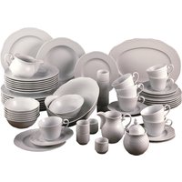 CreaTable Kombiservice "Geschirr-Set Arianne", (Set, 61 tlg., Kaffeeservice und Tafelservice im Set, für 8 Personen) von Creatable