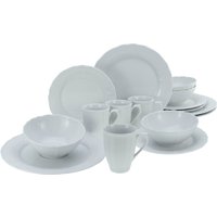 CreaTable Kombiservice "Geschirr-Set Flora", (Set, 16 tlg., Kaffeeservice und Tafelservice im Set, für 4 Personen) von Creatable