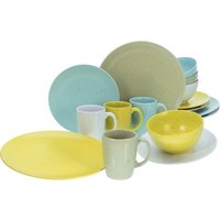 CreaTable Kombiservice "Geschirr-Set, Service Jona", (Set, 16 tlg., Kaffeeservice und Tafelservice im Set, für 4 Personen) von Creatable