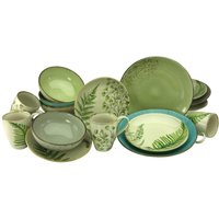 CreaTable Kombiservice "Geschirr-Set Botanica", (Set, 16 tlg., Kaffeeservice und Tafelservice im Set, für 4 Personen) von Creatable