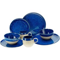 CreaTable Kombiservice "Geschirr-Set Deep Blue Sea" Service, jedes Stück ist ein Unikat, 8 Teile, für 2 Personen von Creatable