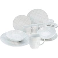 CreaTable Kombiservice "Geschirr-Set Home - Shabby Chic", (Set, 16 tlg., Kaffeeservice und Tafelservice im Set, für 4 Personen) von Creatable