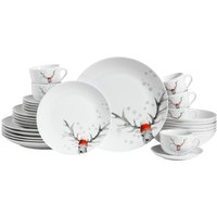 CreaTable Kombiservice "Luna Hirsch" winterliches Hirsch-Motiv von Creatable