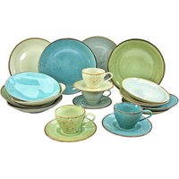 CreaTable Kombiservice "Geschirr-Set NATURE COLLECTION", (Set, 20 tlg., Kaffeeservice und Tafelservice im Set, für 4 Personen), Service, 20 Teile, für 4 Personen von Creatable