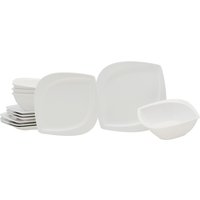 CreaTable Tafelservice "Melbourne", (Set, 12 tlg.), blattförmiger Charakter mit extra großer Essfläche von Creatable