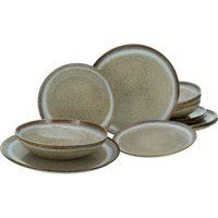 CreaTable Tafelservice "Geschirr-Set Stone Town", (Set, 12 tlg., Teller Set für 4 Personen) von Creatable