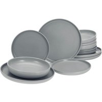 CreaTable Tafelservice "Uno", (Set, 12 tlg.), weiche, harmonisch ausbalancierte Form von Creatable
