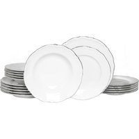 CreaTable Teller-Set "Maria Theresia, Tellerset 18-tlg", (Set, 18 tlg.), Traditionelle Porzellanform von Creatable